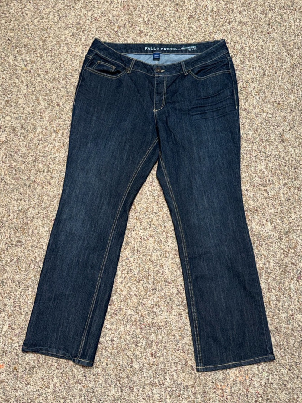 Women's plus size 18 Dark Blue Straight‎ Leg Women's Jeans falls creek